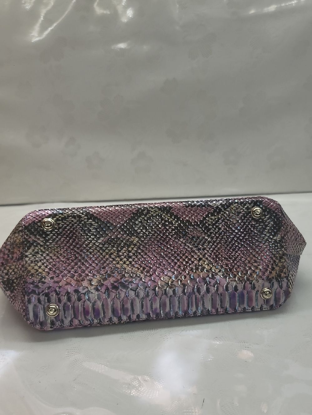 Brahmin NEW Duxbury Medium Satchel In Berry Opal Seville - Picture 3 of 12